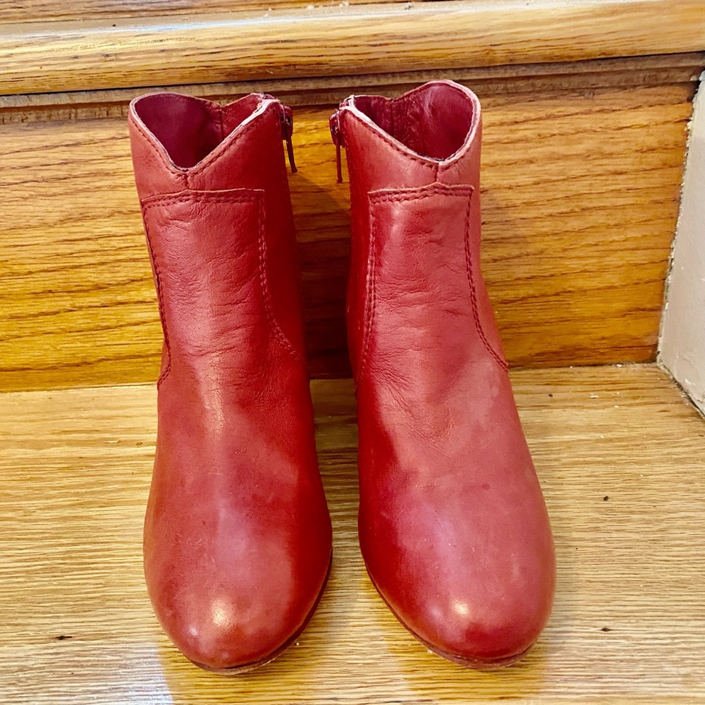 Boden red boots
